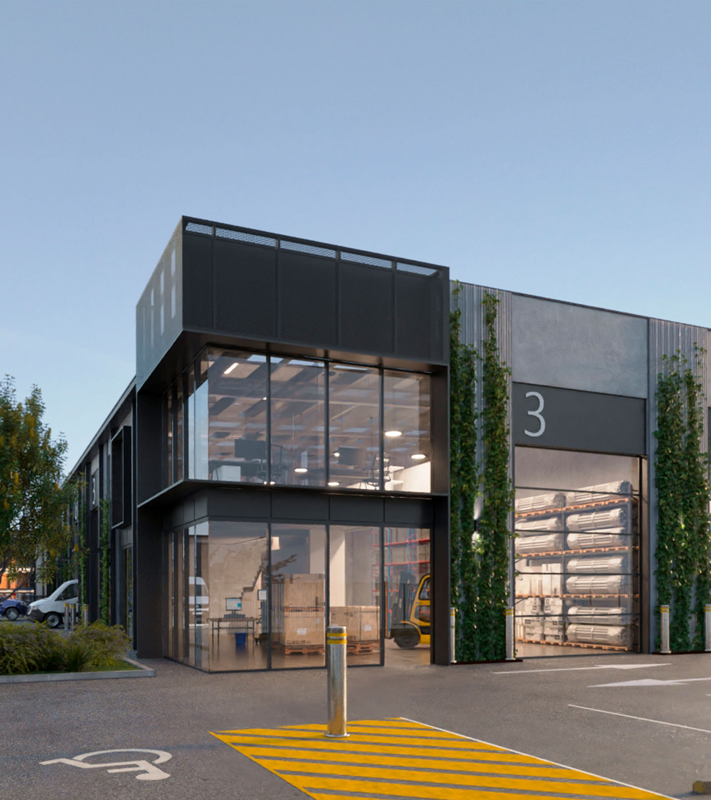 3D building exterior